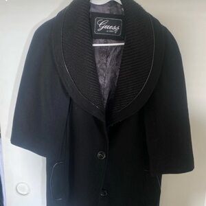 Guess Black Textured Coat